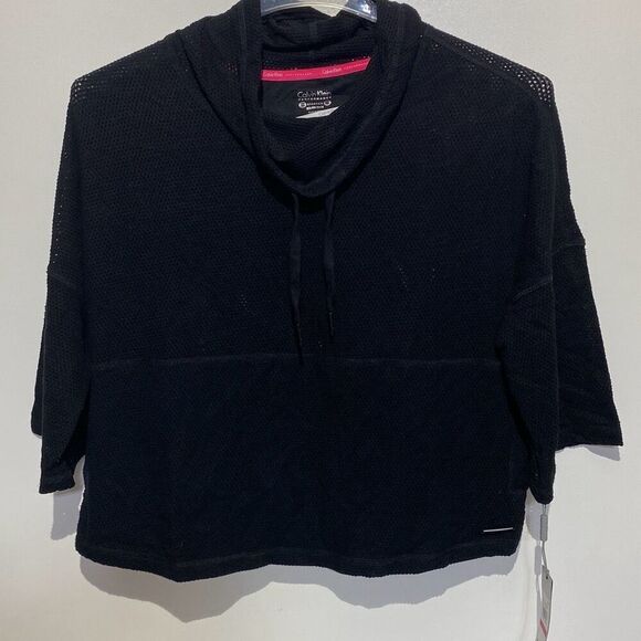 Calvin Klein Performance Women's Waffle-knit Pullover size XS NWT - Picture 1 of 10